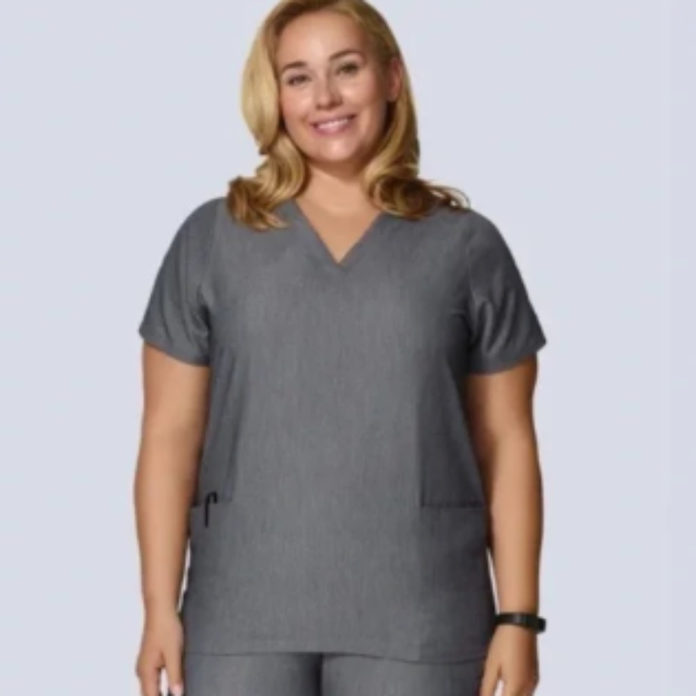 Mandala Scrubs Set in Gray Color - Size Medium